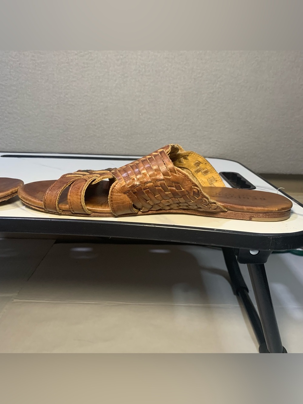 Bed Stu Diaz Huarache Woven Leather Slide Sandals Size 10 - Picture 3 of 8